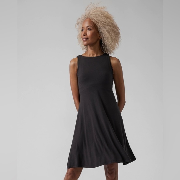 Athleta Dresses & Skirts - Athleta | NWOT Santorini Thera Dress in Black~XS